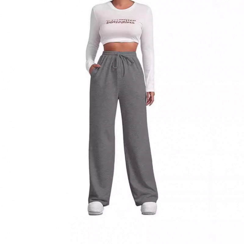 Damen Sweatpants Bequem Elastisch Eveloria