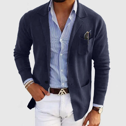Herren Strickblazer Lässig Bequem Eveloria