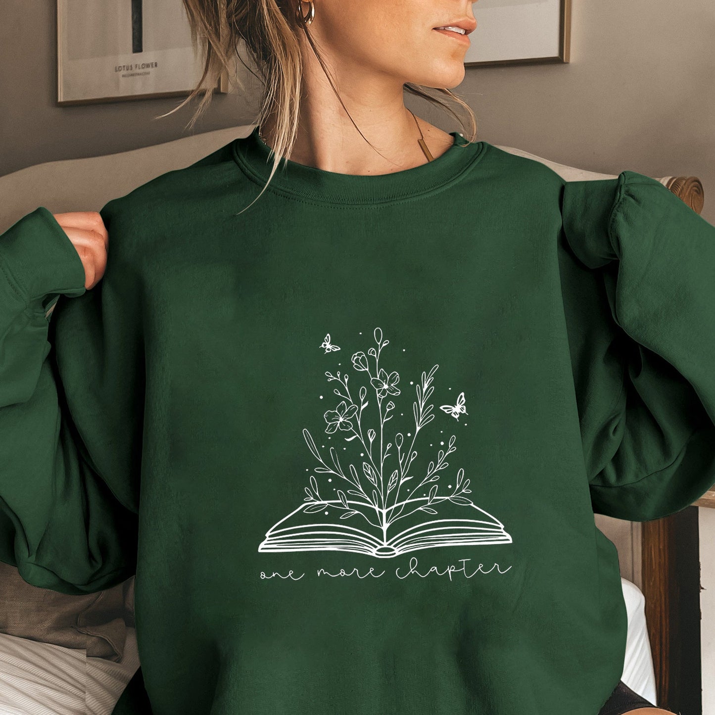 Damen Sweatshirt Blumendesign Aufdruck Eveloria