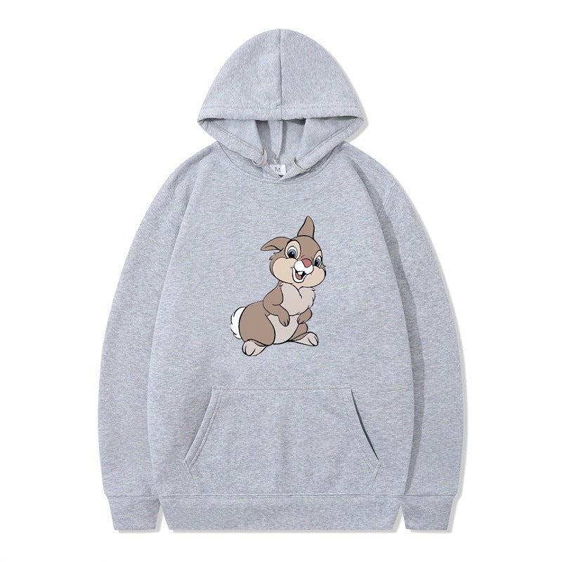 Damen Kapuzenpullover mit Hasen-Design und Kängurutaschen