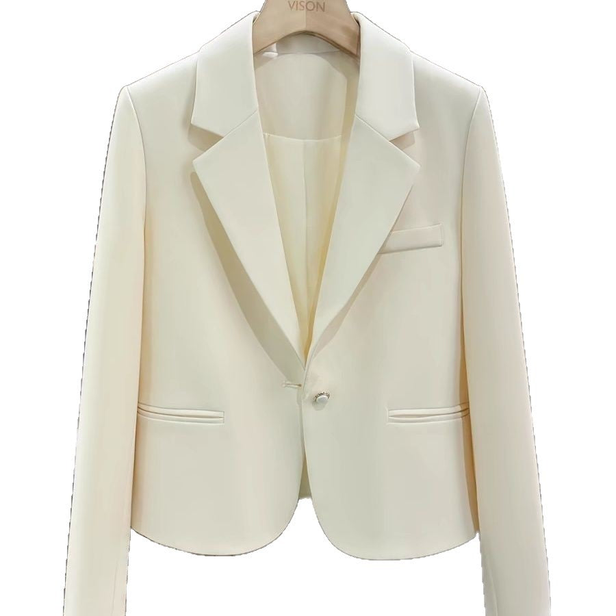 Damen Blazer Tailliert Schmal Revers Eveloria