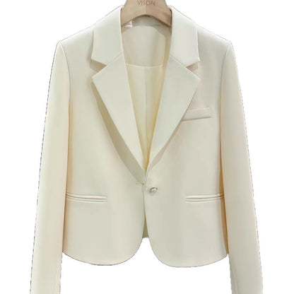 Damen Blazer Tailliert Schmal Revers Eveloria