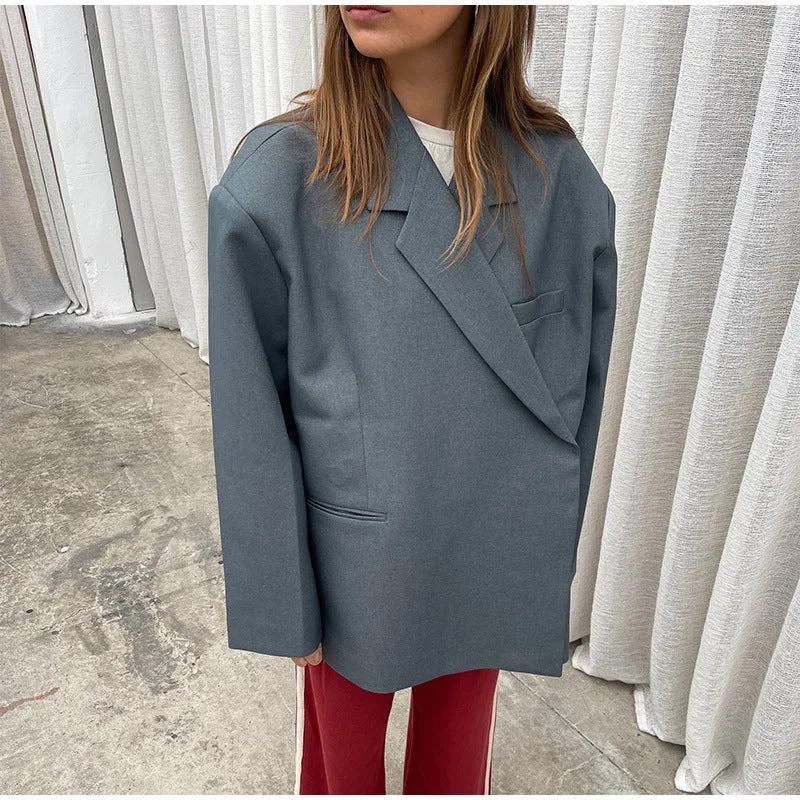 Damen Oversized Blazer Eveloria Großgeschnitten