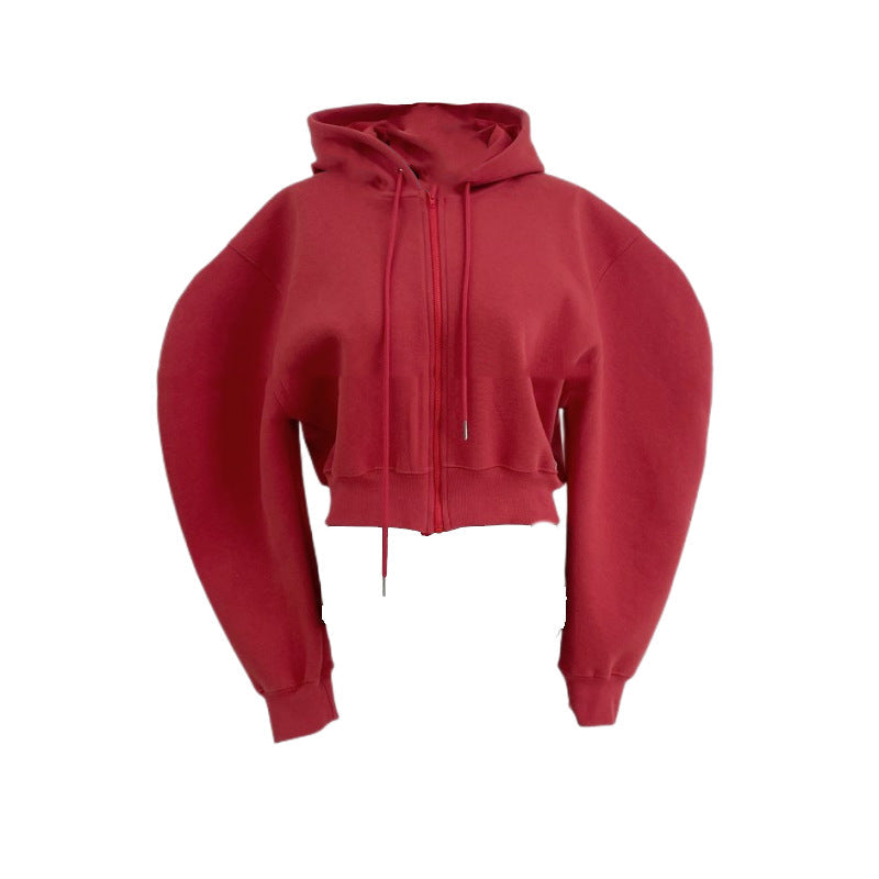 Damen Hoodie Lässig Voluminöse Ärmel Eveloria