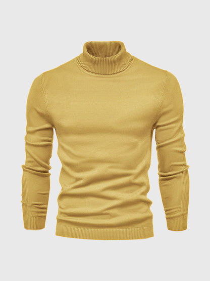 Herren Rollkragenpullover Baumwolle Elegantes Strickdesign