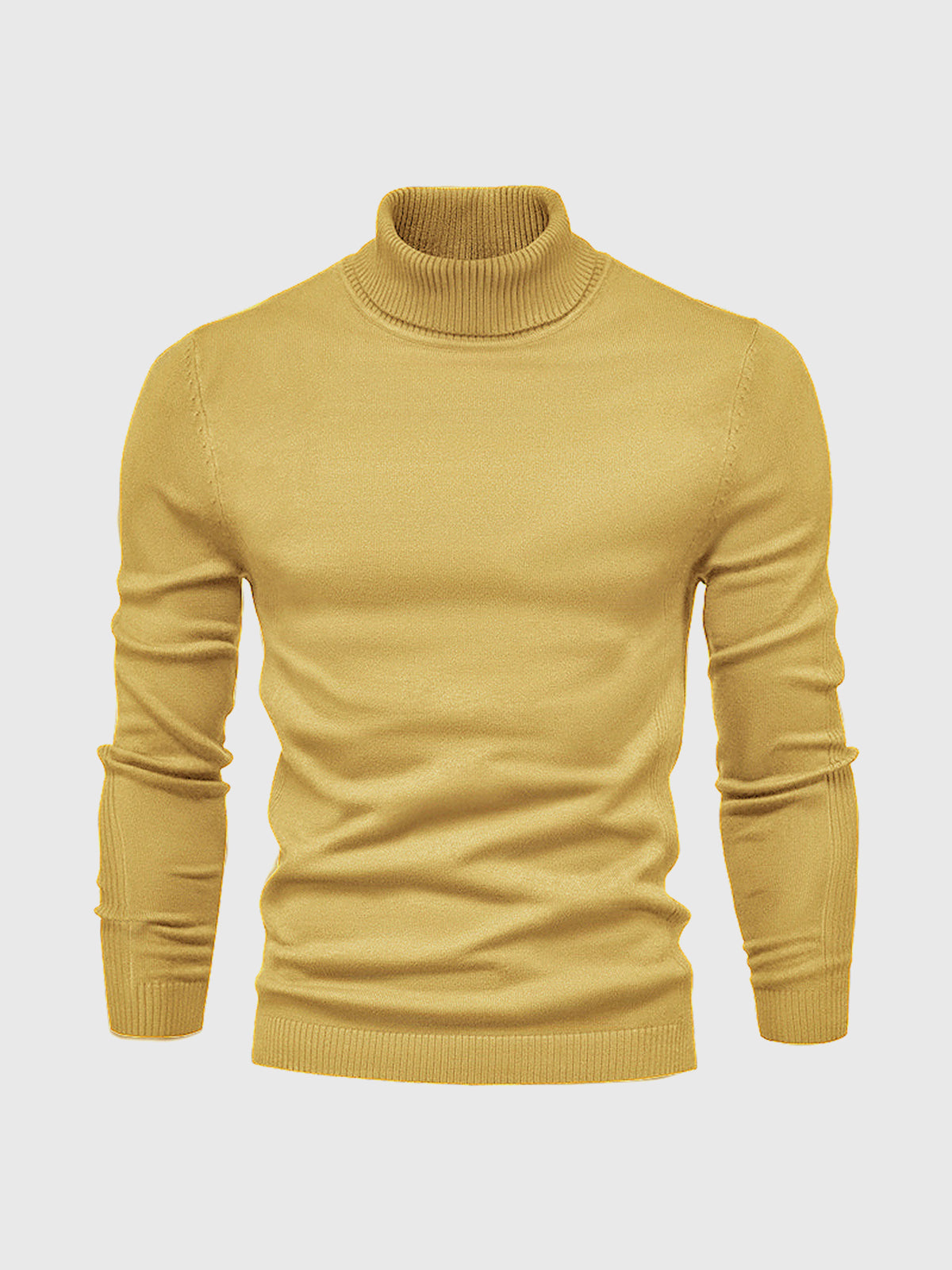 Herren Rollkragenpullover Kurz Waschbar