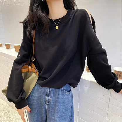 Damen Oversized Pullover Offene Schultern Modern