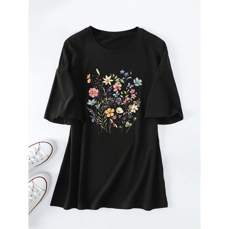 Damen Sommerbluse Floralmuster Eveloria