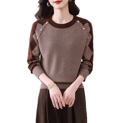 Damen Pullover Lässig mit Applikationen Eveloria
