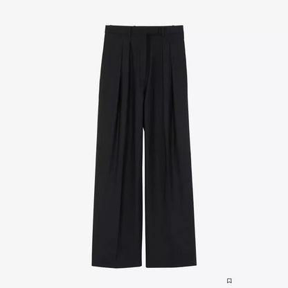 Damen Anzughose Weit Elegant Hochtailliert Eveloria