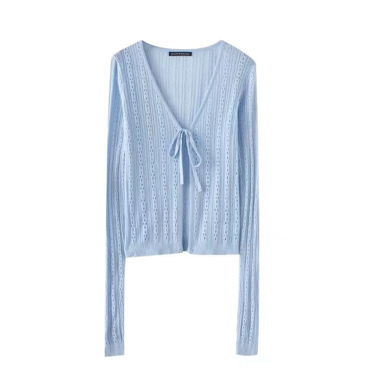 Damen Strickcardigan Verstellbare Schnürung Eveloria