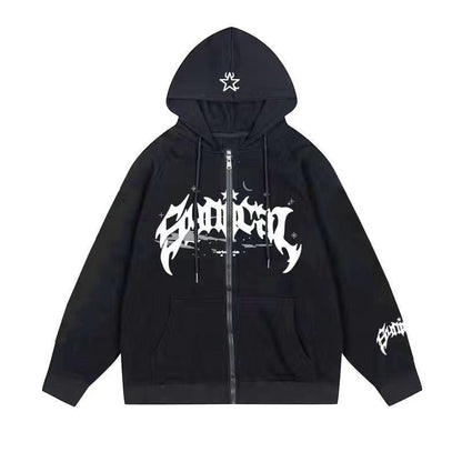 Damen Kapuzensweater mit Grafik und Taschen