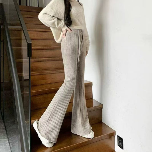 Damen Strickpullover Mit Hochschließendem Kragen Weite Passform Beige - Eveloria
