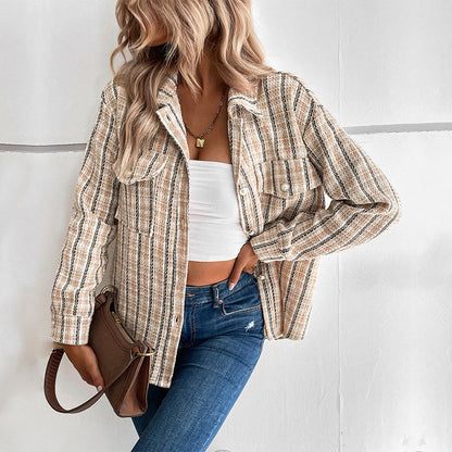 Damen Overshirt Kariert Eveloria