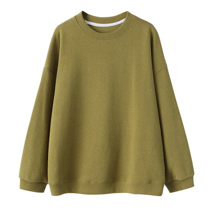 Damen Oversized Sweatshirt Raglanärmel Grau Eveloria