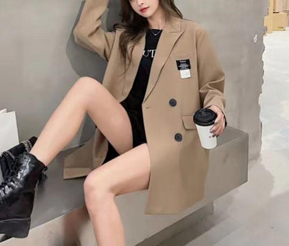 Damen Oversized Blazer Strukturiert Eveloria