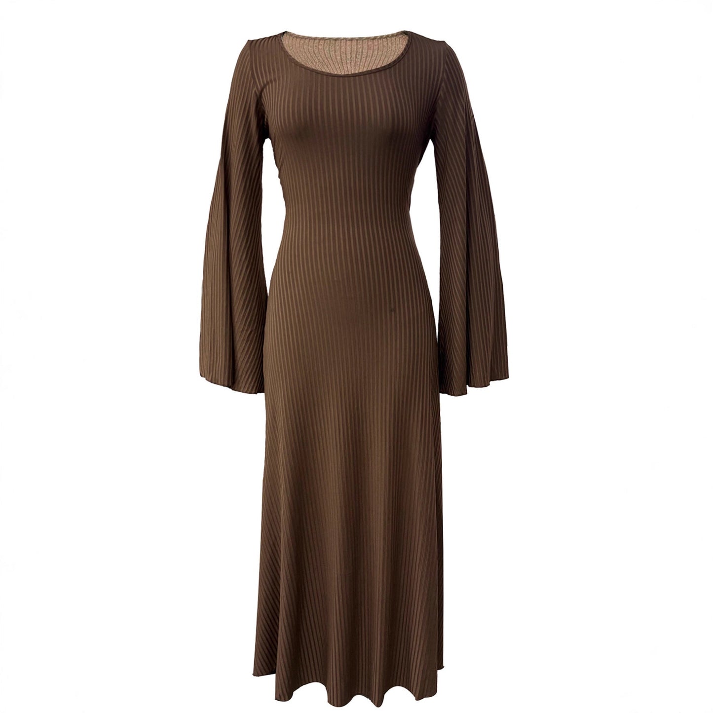 Damen Maxikleid Weit Ärmel Elegant Eveloria