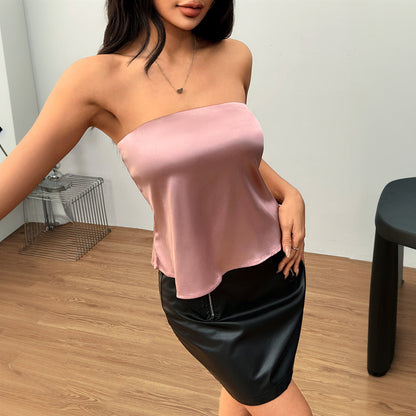 Damen Trägerloses Chiffon- Fließender Schnitt Eveloria