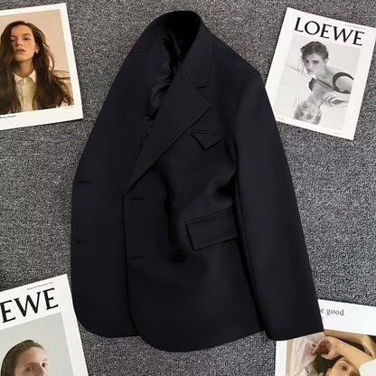 Damen Doppelreiher Blazer Tailliert Eveloria