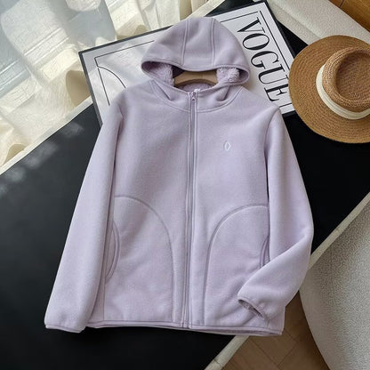 Damen Fleecejacke Warm Kuscheliges Innenfutter Eveloria