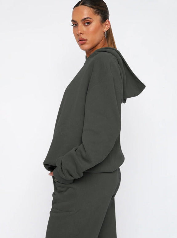 Damen Oversized Hoodie Jogger Set