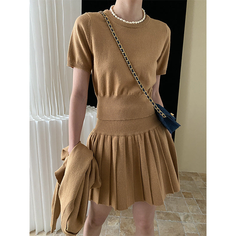 Damen Strickkleid mit Cardigan Elegantes Ensemble
