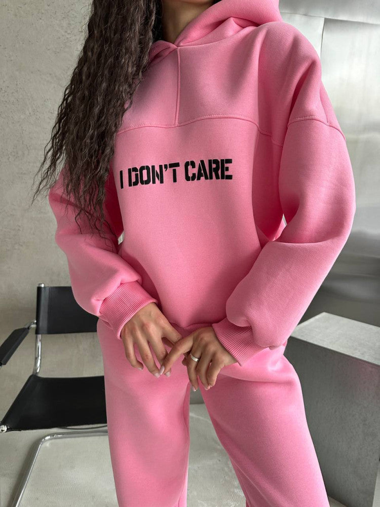 Damen Hoodie Sportlich mit Schriftzug Eveloria