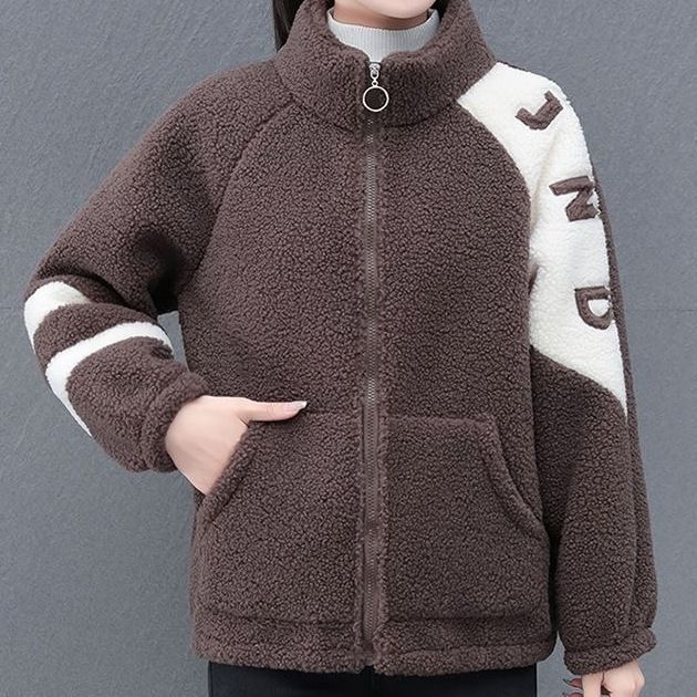 Damen Fleecejacke Hochkragen Seitentaschen Eveloria - Eveloria