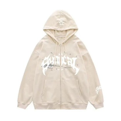 Damen Kapuzensweater mit Grafik und Taschen