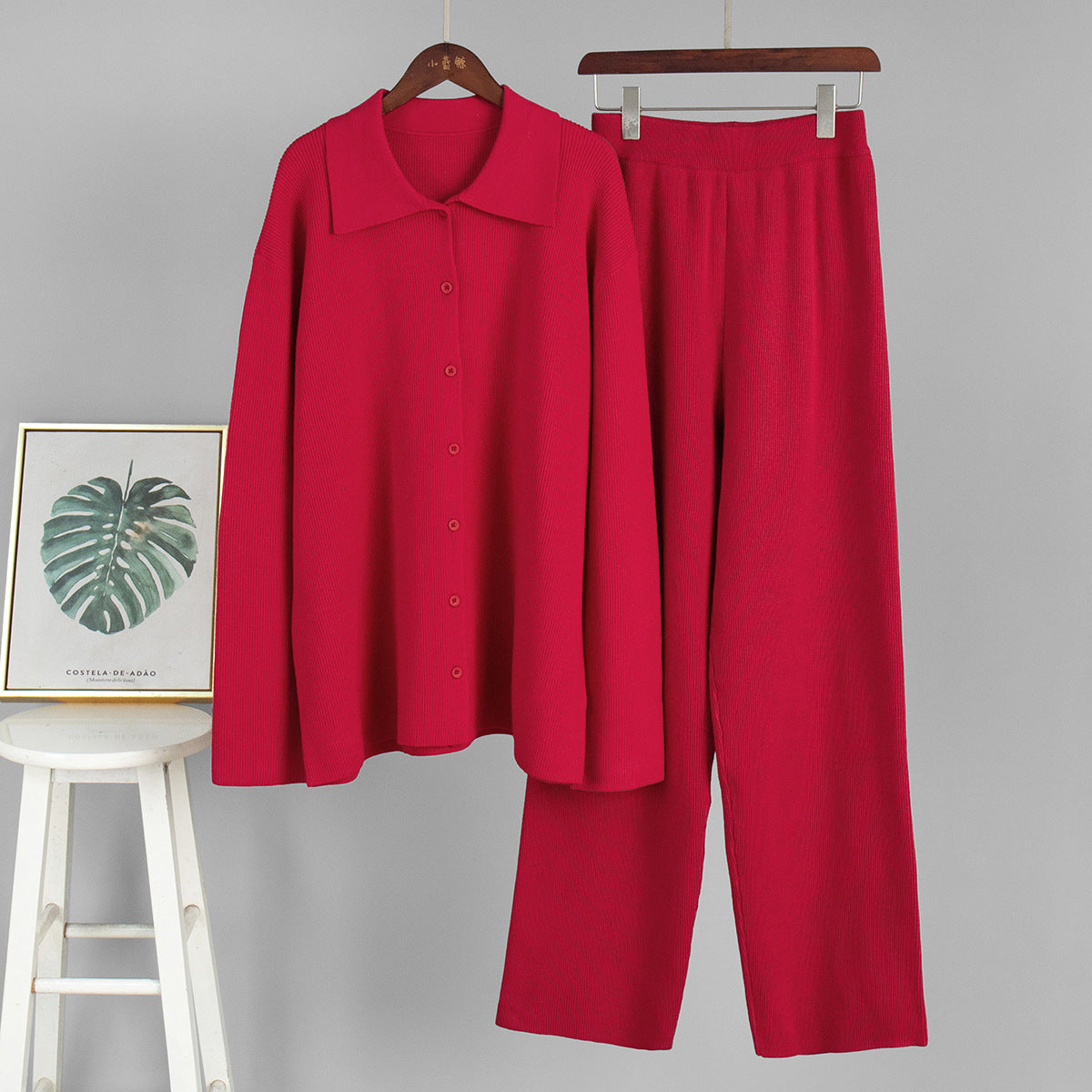 Damen Strickoberteil Rippmuster