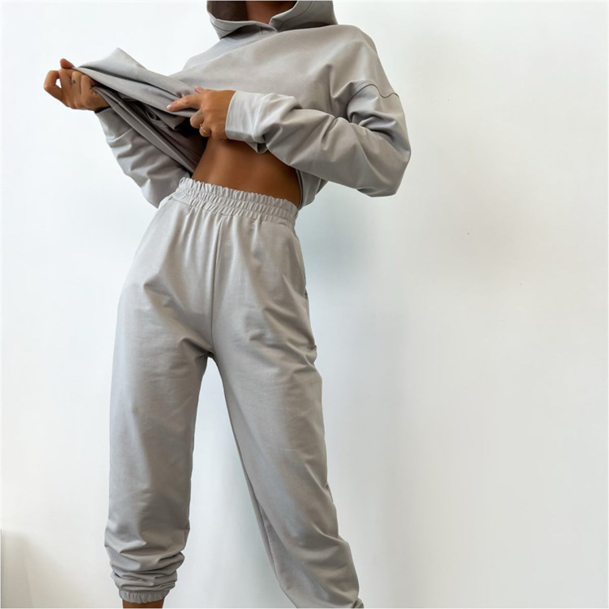 Damen Hoodie-Set Weiches Baumwoll-Mix Eveloria