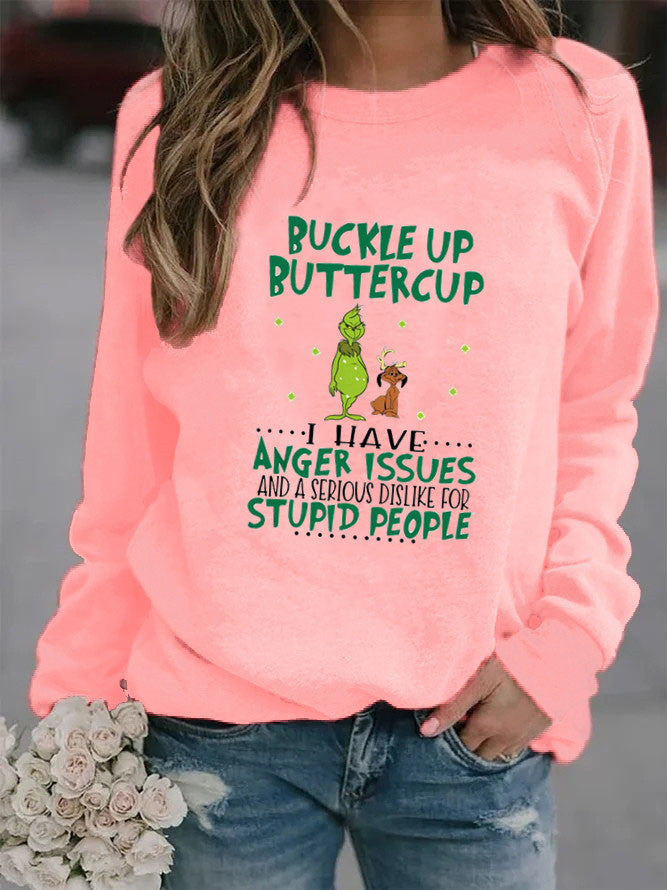 Damen Sweatshirt Humorvolles Design Weich