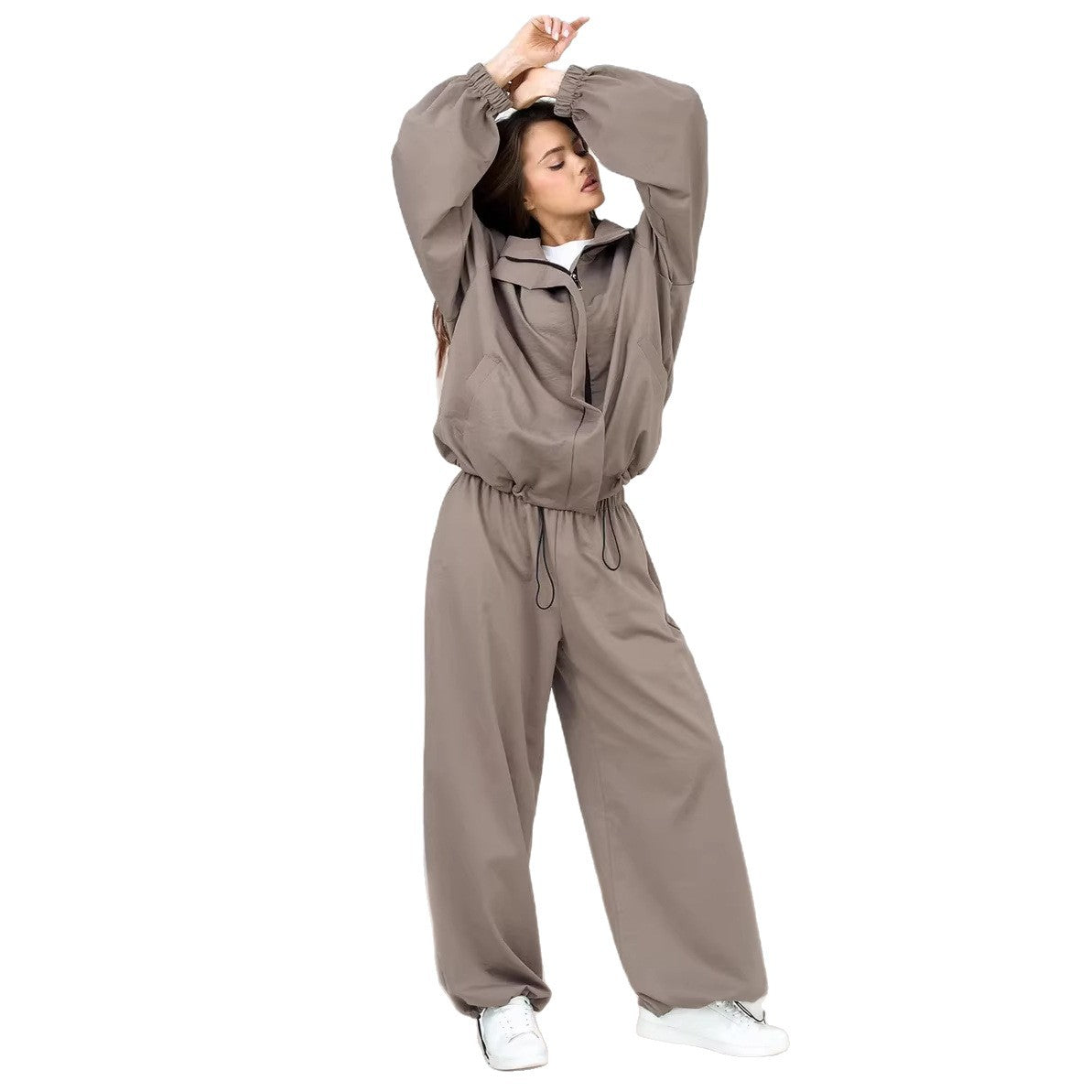 Damen Trainingsanzug mit Kapuze Elastisch Eveloria