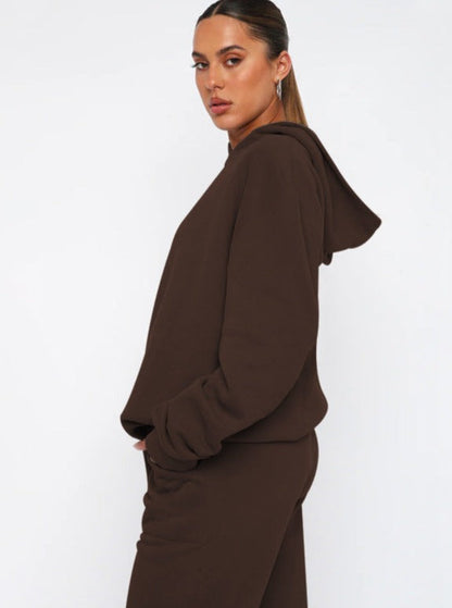 Damen Oversized Hoodie Jogger Set