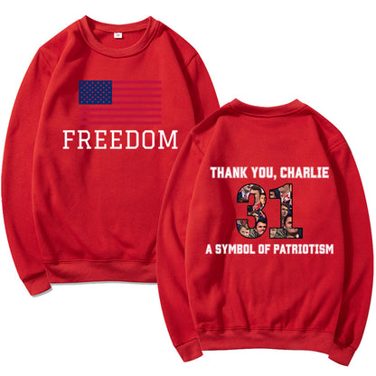 Damen Sweatshirt Softes Material Patriotisches Design Eveloria