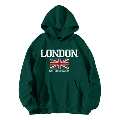 Damen Kapuzenpullover Urban Style Kängurutasche Gemütlich Grau