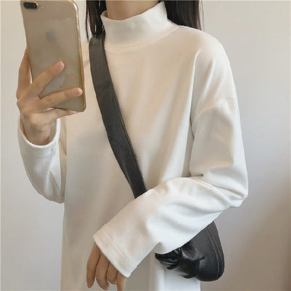 Damen Langarmshirt Hohler Kragen Eveloria