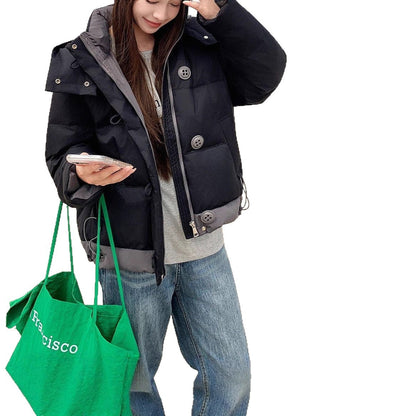 Damen Übergangsjacke Stehkragen Taschen Eveloria