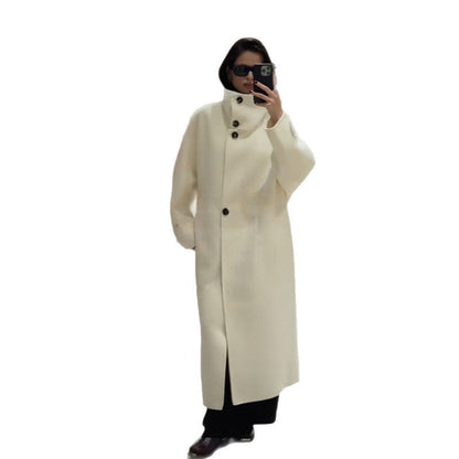 Damen Oversized-Mantel Hohem Kragen Eveloria