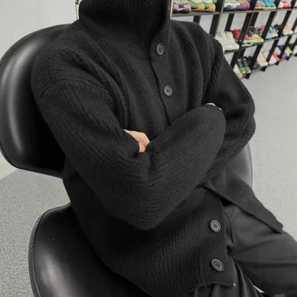 Damen Strickjacke Gemütlich Breite Ärmel Dekorative Knöpfe Eveloria