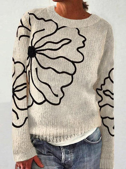 Damen Pullover Festlich Motiv Eveloria