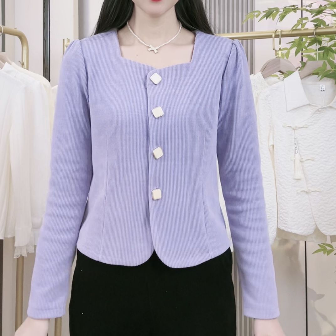 Damen Kurzjacke mit Knöpfen Eveloria