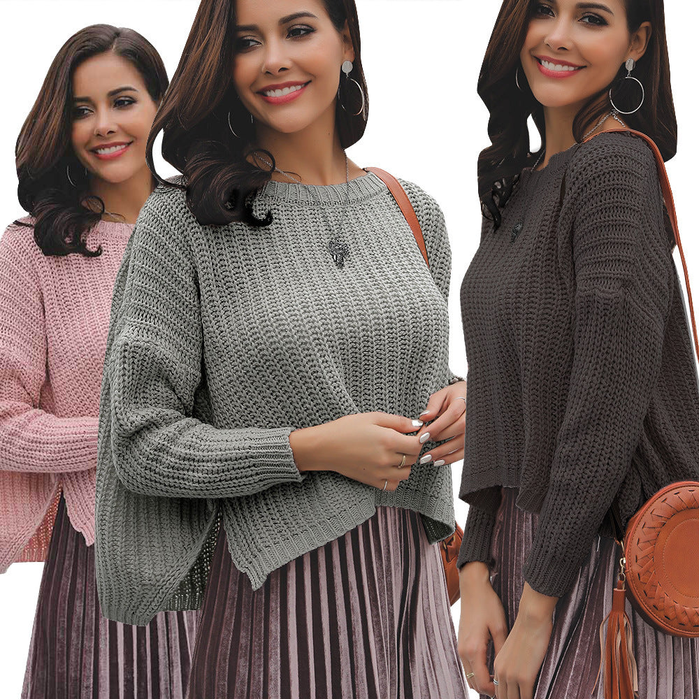 Damen Strickpullover Lässig Modisches Strickmuster Eveloria - Eveloria