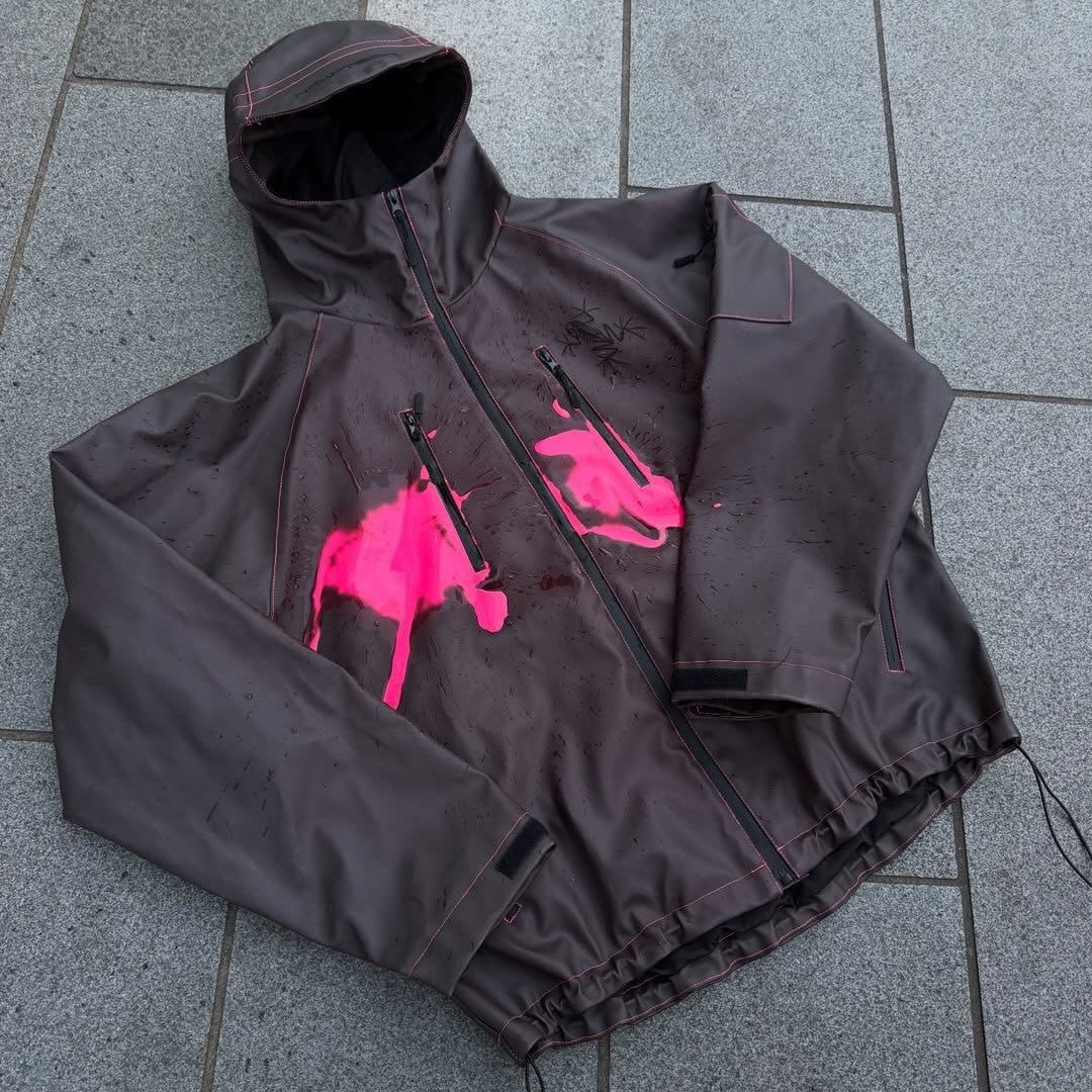 Damen Allwetterjacke Sportlich Grafikdruck