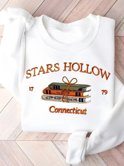 Damen Sweatshirt Stars Hollow Motiv Eveloria Grau