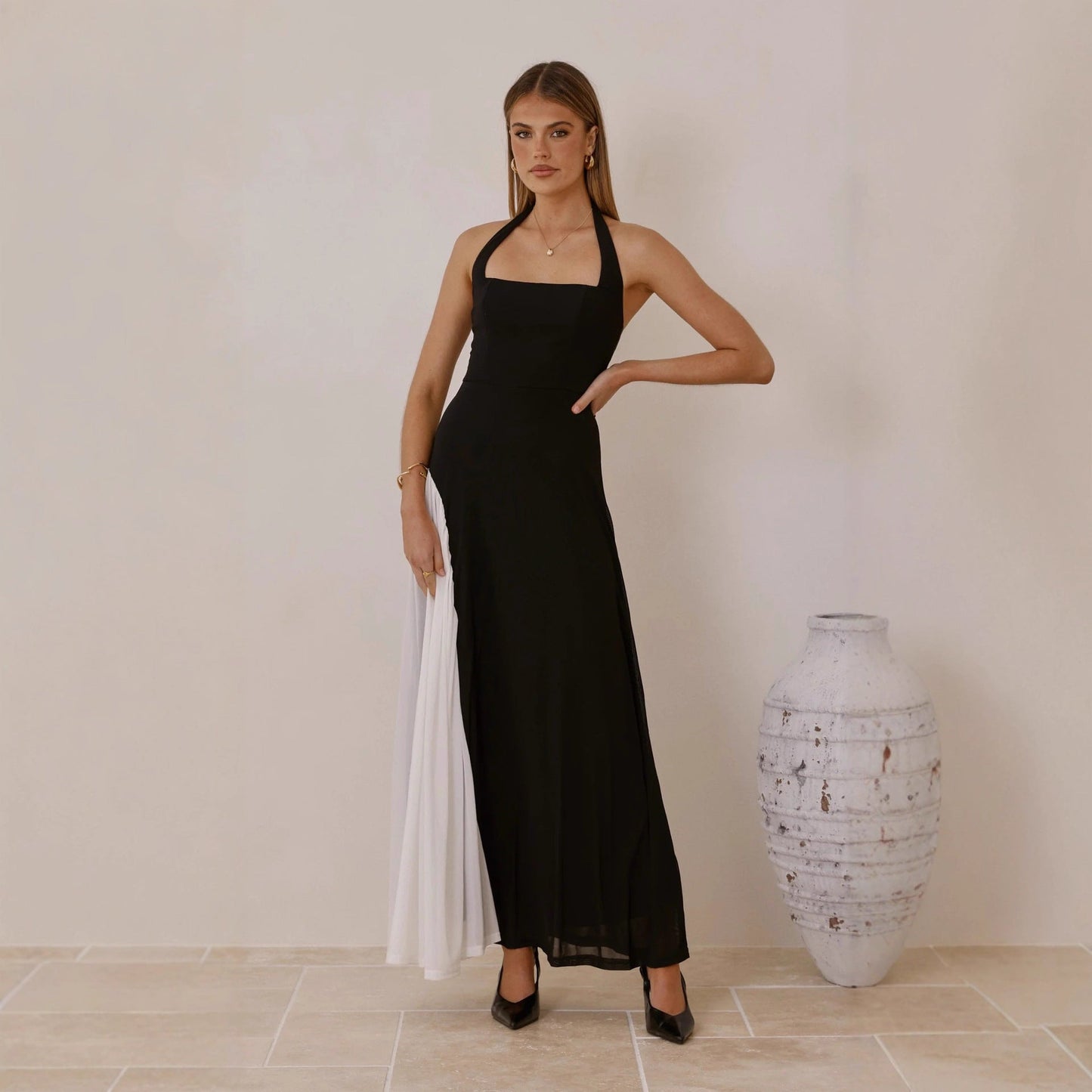 Damen Abendkleid Asymmetrischer Schnitt Elegantes Design Eveloria
