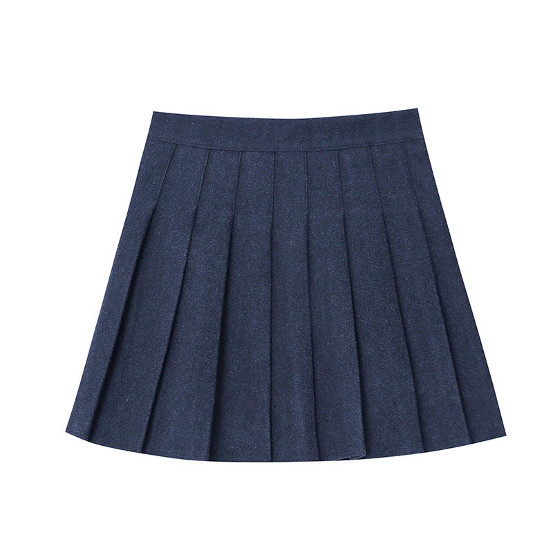 Damen Midirock Plissiert Hohes Modell Eveloria