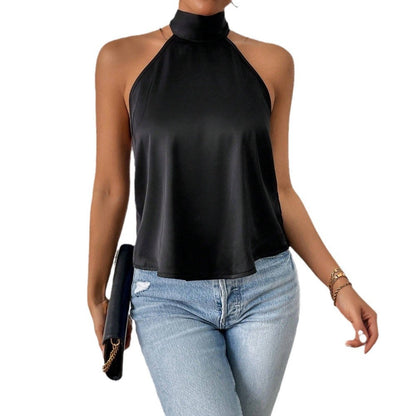 Damen Halterneck- Seide Elegant