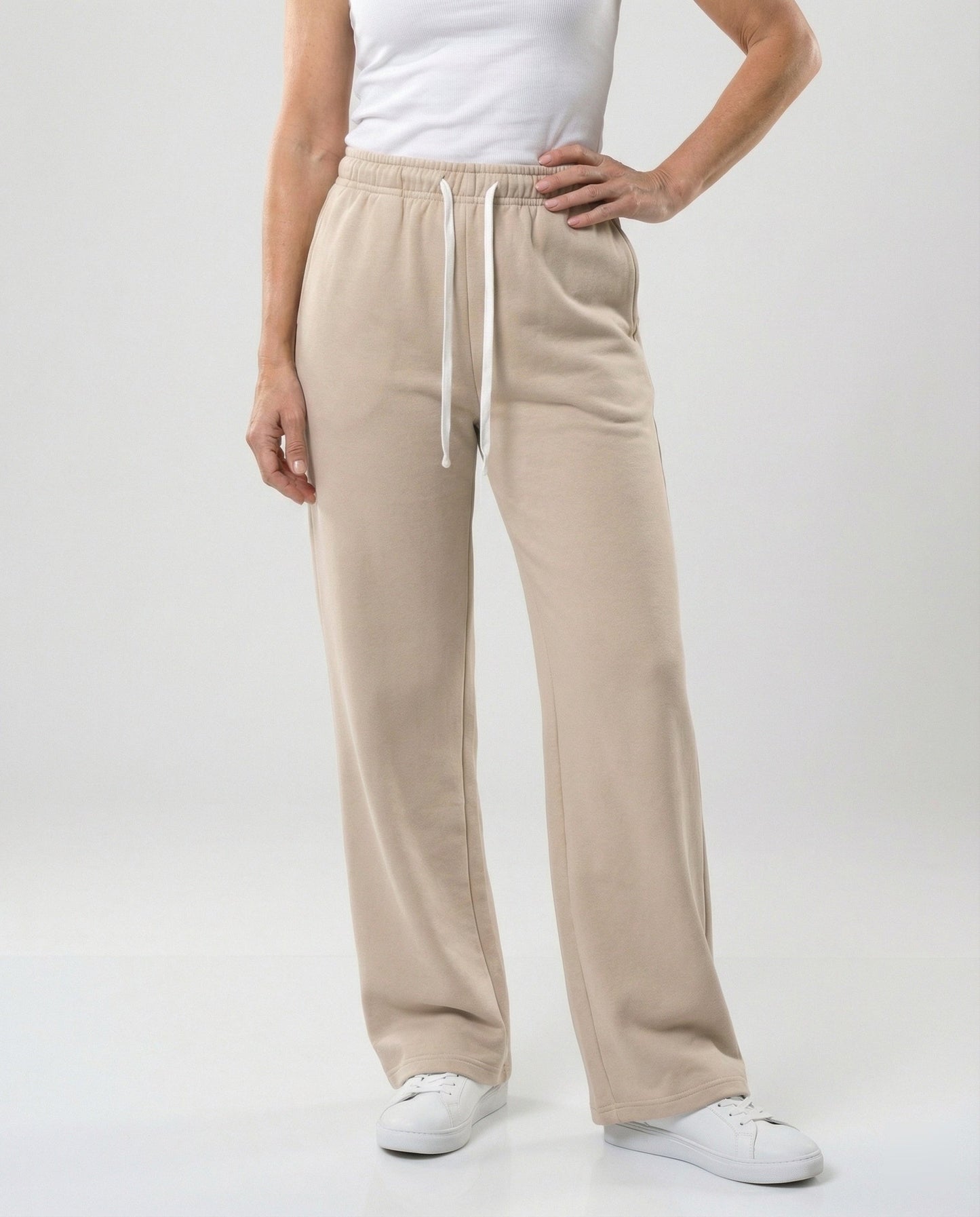 Damen Freizeithose Weites Bein Bequem