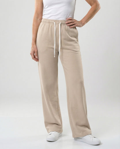 Damen Freizeithose Weites Bein Bequem